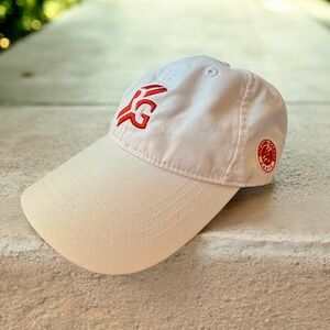 Roland Garros Paris French Open Tennis Hat White Red Embroidered Adjustable Cap